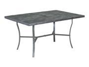 Stone Veneer Slate Tile Top Dining Table