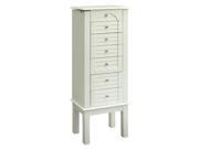 Jewelry Armoire in White Finish