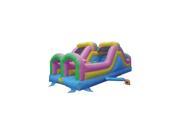 26 Foot Inflatable Double Challenger Slide w Blower and Stakes