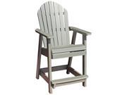 Outdoor Counter Deck Stool in Coastal Teak Finish