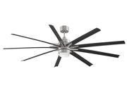 Celling Fan in Brushed Nickel with Black Blade