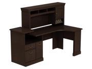 Bush Business Furniture Syndicate Expandable Desk in Mocha Cherry