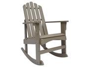 Marina Porch Rocker in Taupe Gray Finish