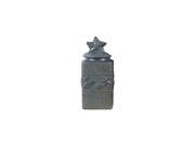 Small Square Canister in Coated Finish Blue 4.5 in. Dia. x 10.5 in. H 4.08 lbs.