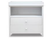 2 Drawer Changing Table in White Finish