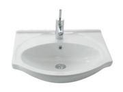 21.6 in. Wall Mounted Bathroom Sink in White
