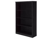 4 Shelf Bookcase in Black Oak Finish