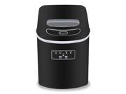 Compact Portable Ice Maker in Metallic Black