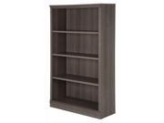 4 Shelf Bookcase in Gray Maple Finish