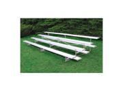 Four Row Powder Coated Aluminum Bleacher 21 ft. L 440 lbs.