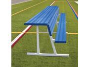 Powder Coated Portable Players Bench with Shelf 15 ft.