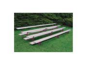 Four Row Powder Coated Bleacher 21 ft. L 520 lbs.