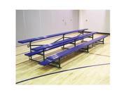 3 Row Powder Coated Tip and Roll Bleacher 15 ft. L 210 lbs.