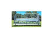 5 Row Bleacher with Chain link 15 ft. L 1012 lbs.