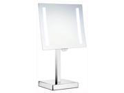 Led Lighted Make Up Mirror in Polished Chrome Finish