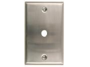 Satin Nickel Single Cable Switchplate Pack of 5