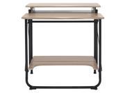 Stow Away Desk in Black and Driftwood