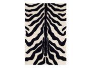 Accent Area Rug in Black and Ivory 5 ft. L x 3 ft. W 12 lbs.