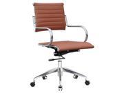 Flees Office Mid Back Chair in Light Brown