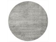 Round Area Rug in Gray