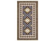 Bordered Rectangular Area Rug in Multicolor 5 ft. L x 2 ft. 7 in. W