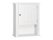 Ashland 1 Door Wall Cabinet in White