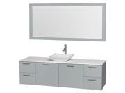 Modern Single Bathroom Vanity with 70 in. Mirror