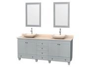 Double Sink Bathroom Vanity with 2 Mirrors