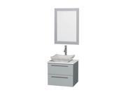 Single Bathroom Vanity with Sink and Mirror