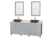 80 in. Double Sink Bathroom Vanity with 2 Mirrors