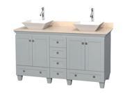 Double Bathroom Vanity Set in Oyster Gray