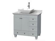 36 in. Single Bathroom Vanity with Pyra White Porcelain Sink