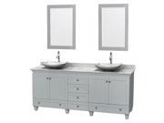 Eco friendly Double Bathroom Vanity with 2 Mirrors
