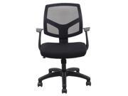 25.75 in. Swivel Mesh Task Chair with Arms in Black