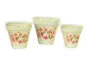 3 Pc French Country Decorative Flower Pot Set