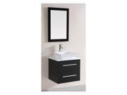 2 Pc Single Sink Wall Mounted Vanity Set