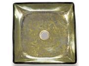 Vessel Sink in Translucent and Gold
