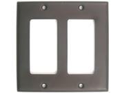 Oil Rubbed Bronze Double Rocker Switchplate Pack of 5
