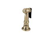 Faucet Sprayer with Hose in Polished Brass Finish
