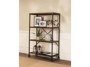 3 Shelf Bookcase in Black and Brown