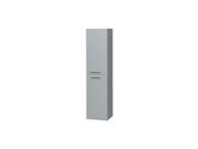 Wyndham Collection Amare Wall Mounted Bathroom Storage Cabinet in Dove Gray Two Door