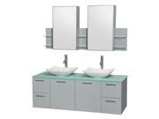 2 Pc Double Bathroom Vanity Set with Drawers