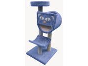 3 Tier Cat Tree Country Blue