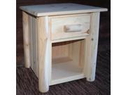 Frontier 1 Drawer Nightstand Clear Finish