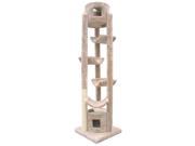 Pinnacle Multi Tier Cat Tree w Condos and Perchers Cream