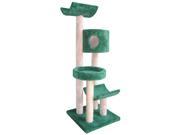 4 Tier Cat Condo Sisal Tree w Perches and Bed Country Blue