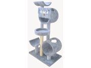 5 Tier Cat Tree with High Cradle Green