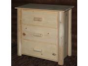 Frontier 3 Drawer Chest Clear Finish