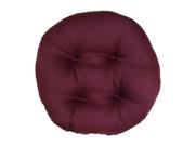 Round Outdoor Papasan Footstool Cushion Tufted Skyworks Multi