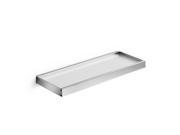 Skuara Shelf w Safety Frosted Glass in Polished Chrome 23.6 inches